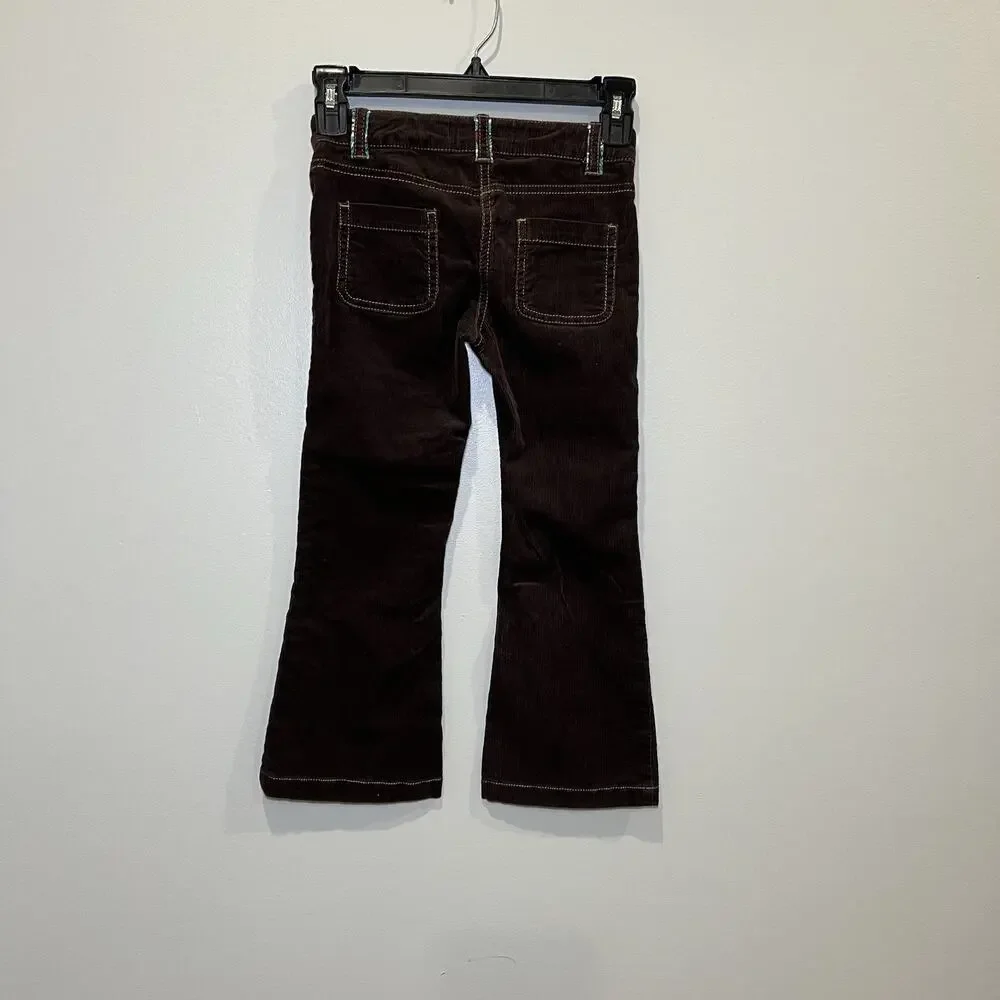Mini Boden Girls‎ Corduroy Flare Pant Size 6Y Cotton Boho Casual Bottoms